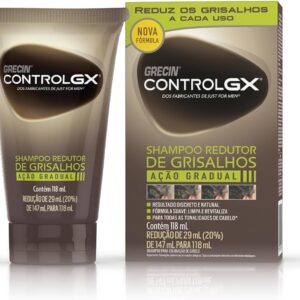 Kit 2 Shampoos Redutor De Grisalhos Grecin Control Gx 118 Ml